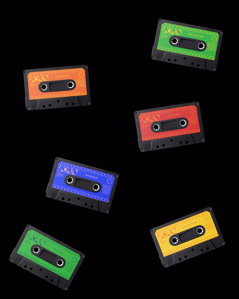 SOGO - Mixtape merch - one cassette per flavour