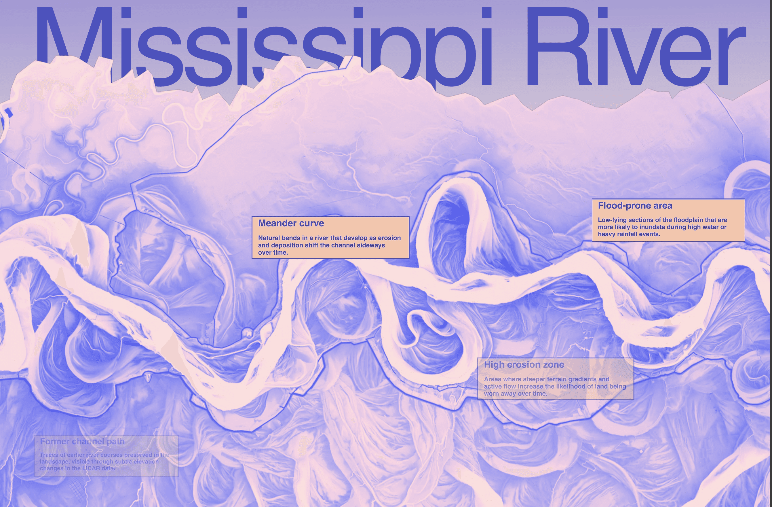 Meander Map - Data Visualization, Editorial