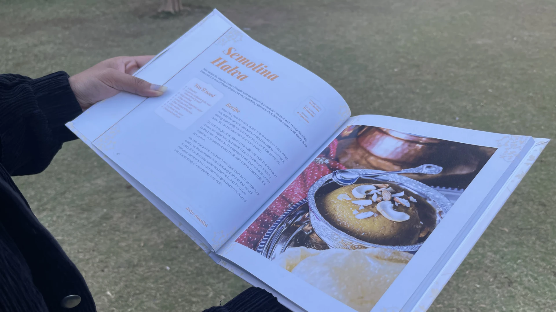 Boliye Bismillah - Semolina Halva - in-hand read of the printed book
