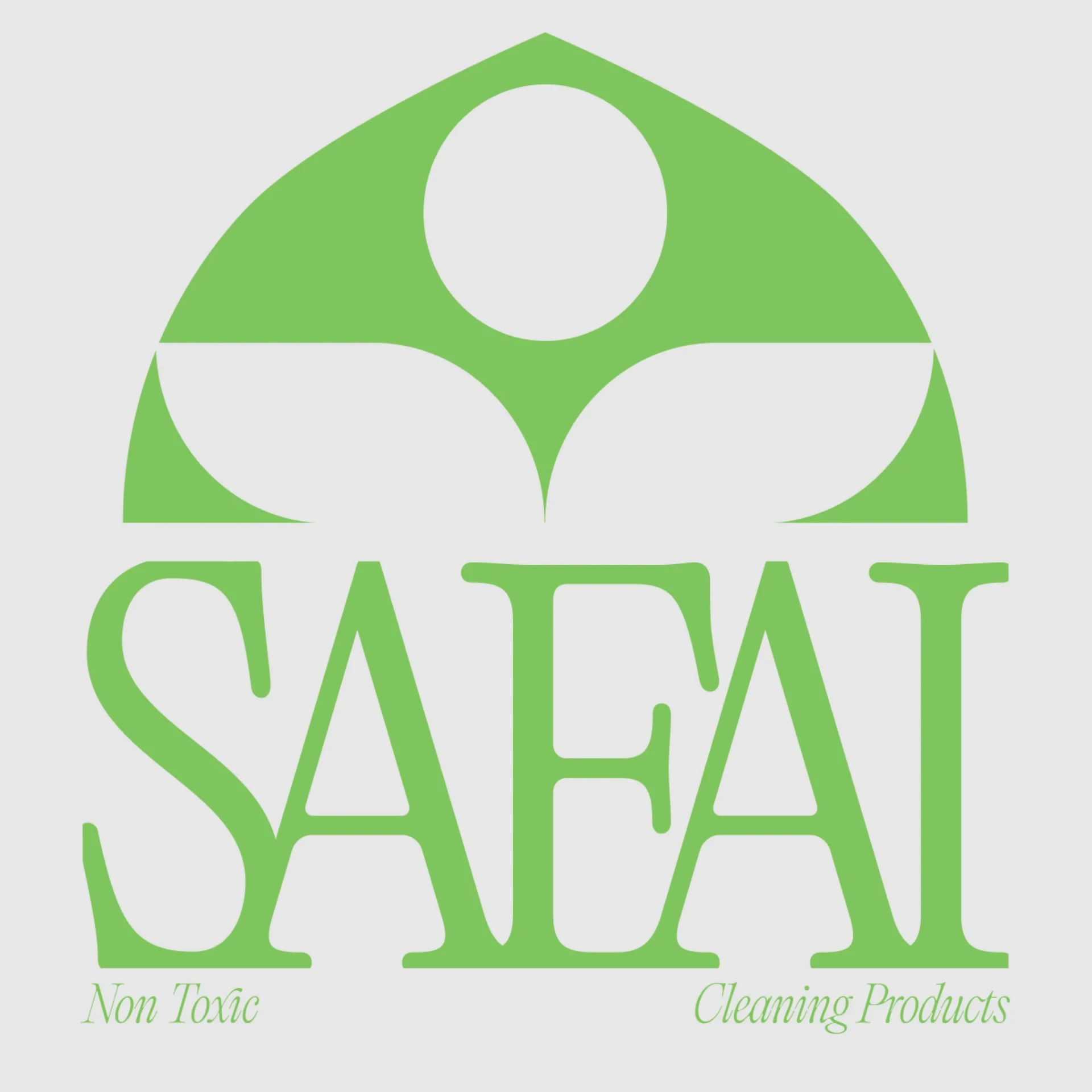 Safai - Light-ground lockup for packaging and print