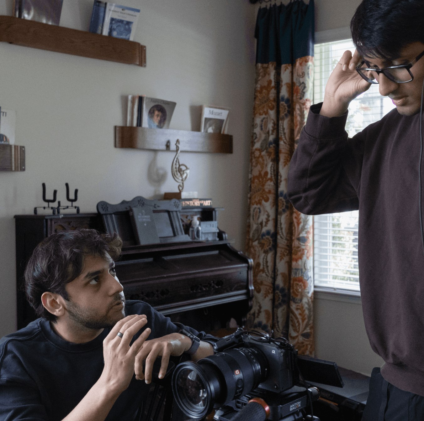 Aman Laliwala directing a product shoot behind the camera
